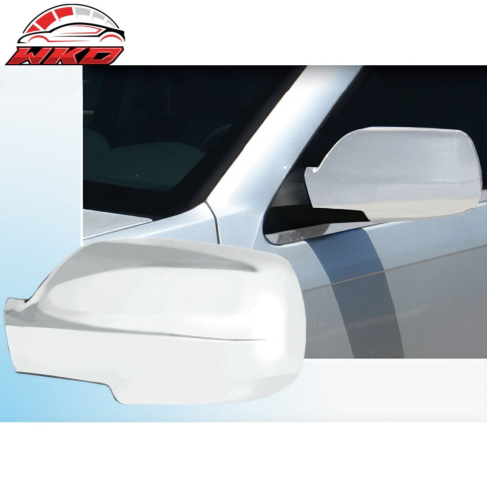 Fits 05-10 Jeep Grand Cherokee 2PCS Side Rearview Mirror Cover Cap Trim Chrome