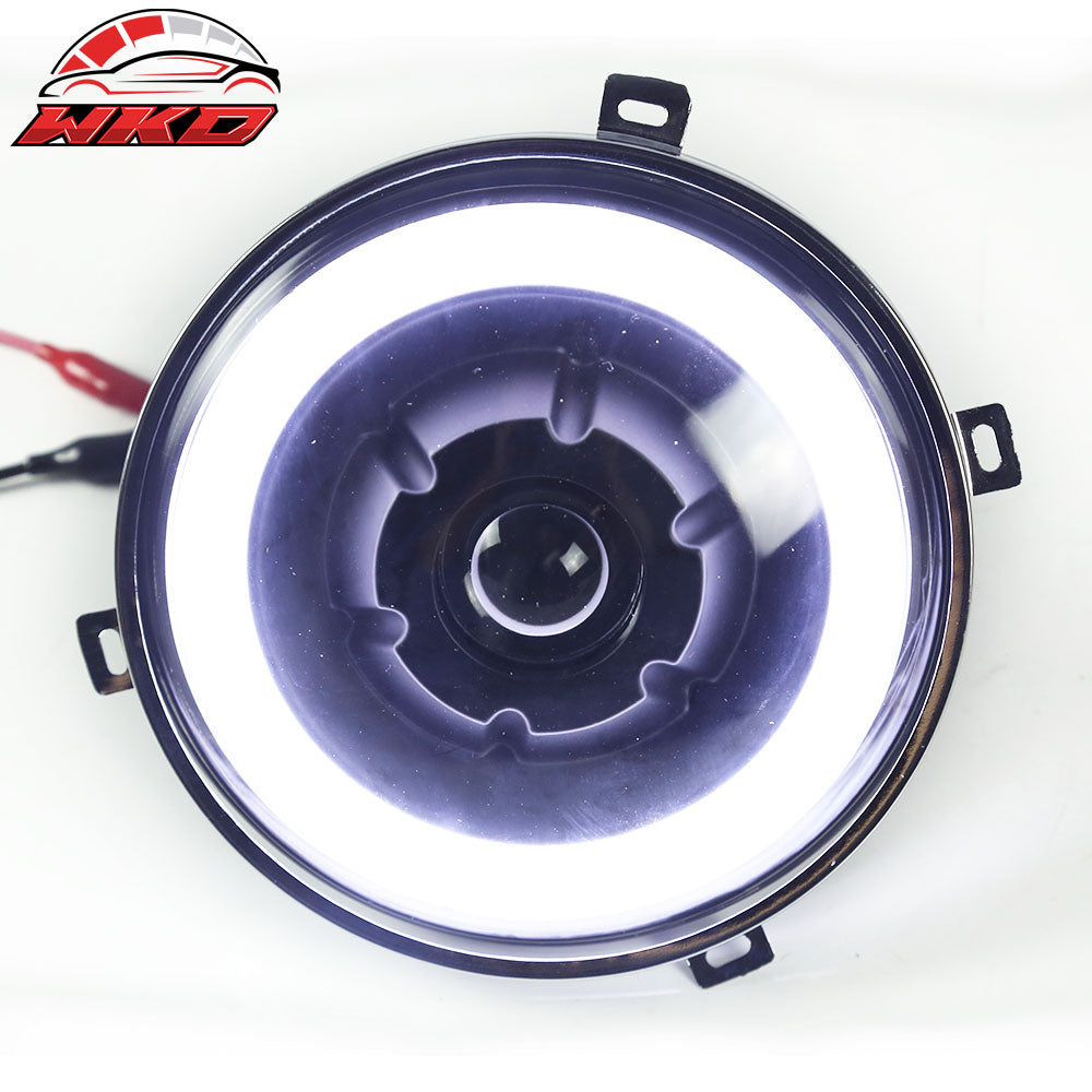 Fits 97-16 Jeep Wrangler 7 Inch Halo Angel Eyes LED Projector Headlights 2PC