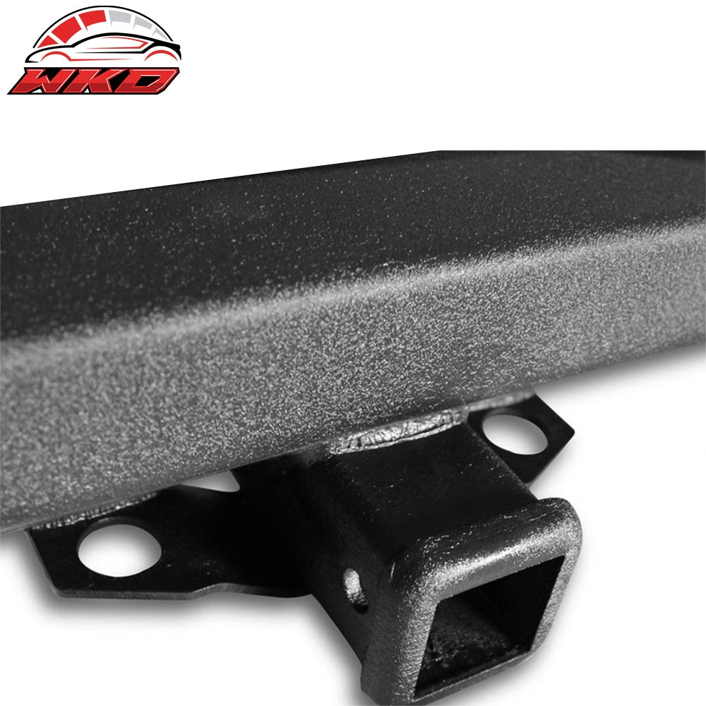 Fits 87-06 Jeep Wrangler YJ TJ Steel Rock Crawler Rear Bumper W/Hitch Receiver