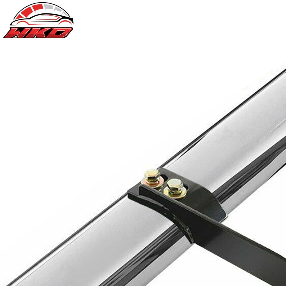Fits 07-18 Jeep Wrangler JK 4" Chrome Oval Side Step Nerf Bars