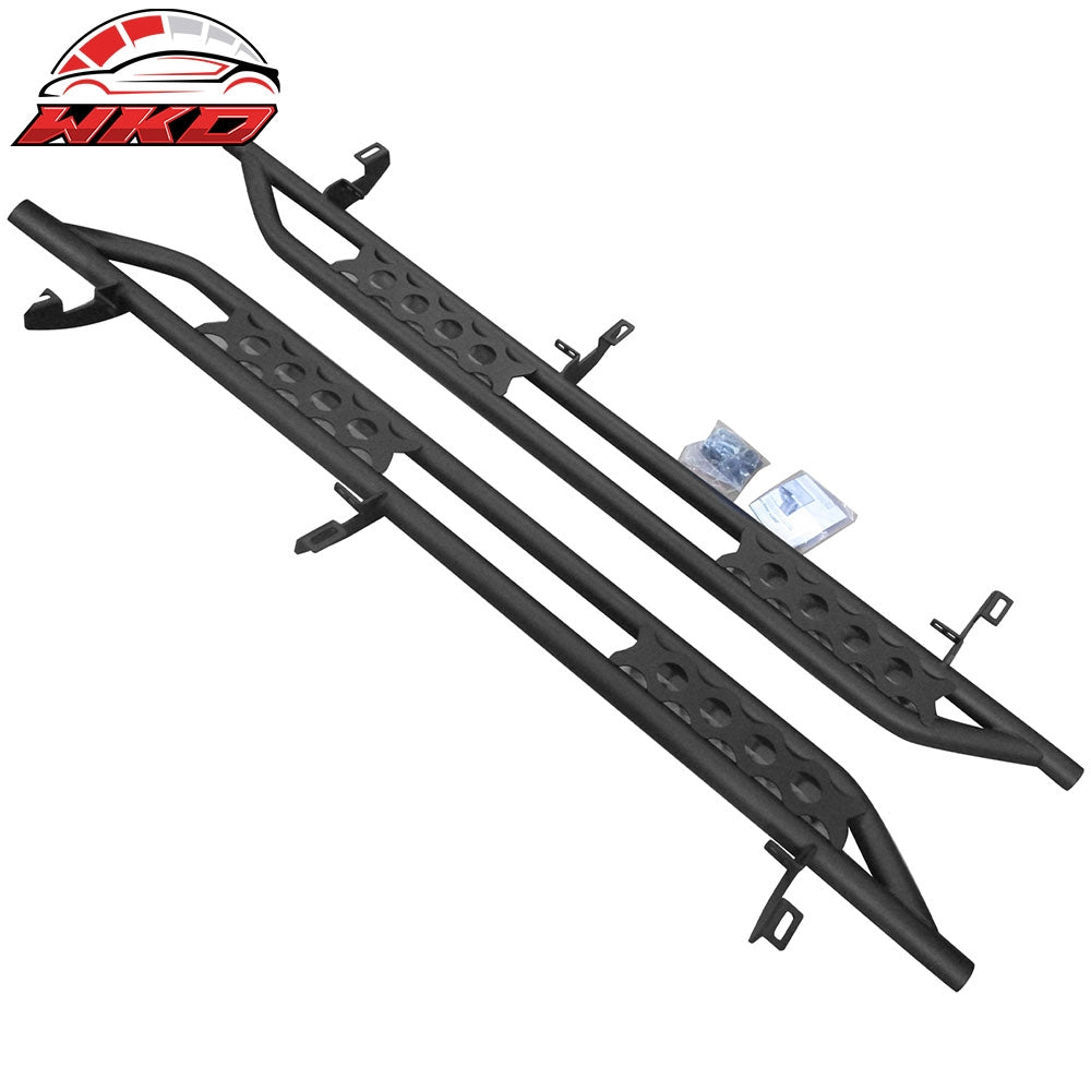 Fits 07-18 Jeep Wrangler JK/JK Unlimited Black Running Boards Side Step Nerf Bar