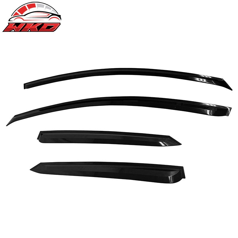 Fits 09-13 Kia Forte Hatchback Window Visors Vent Rain Guards Deflectors Smoke