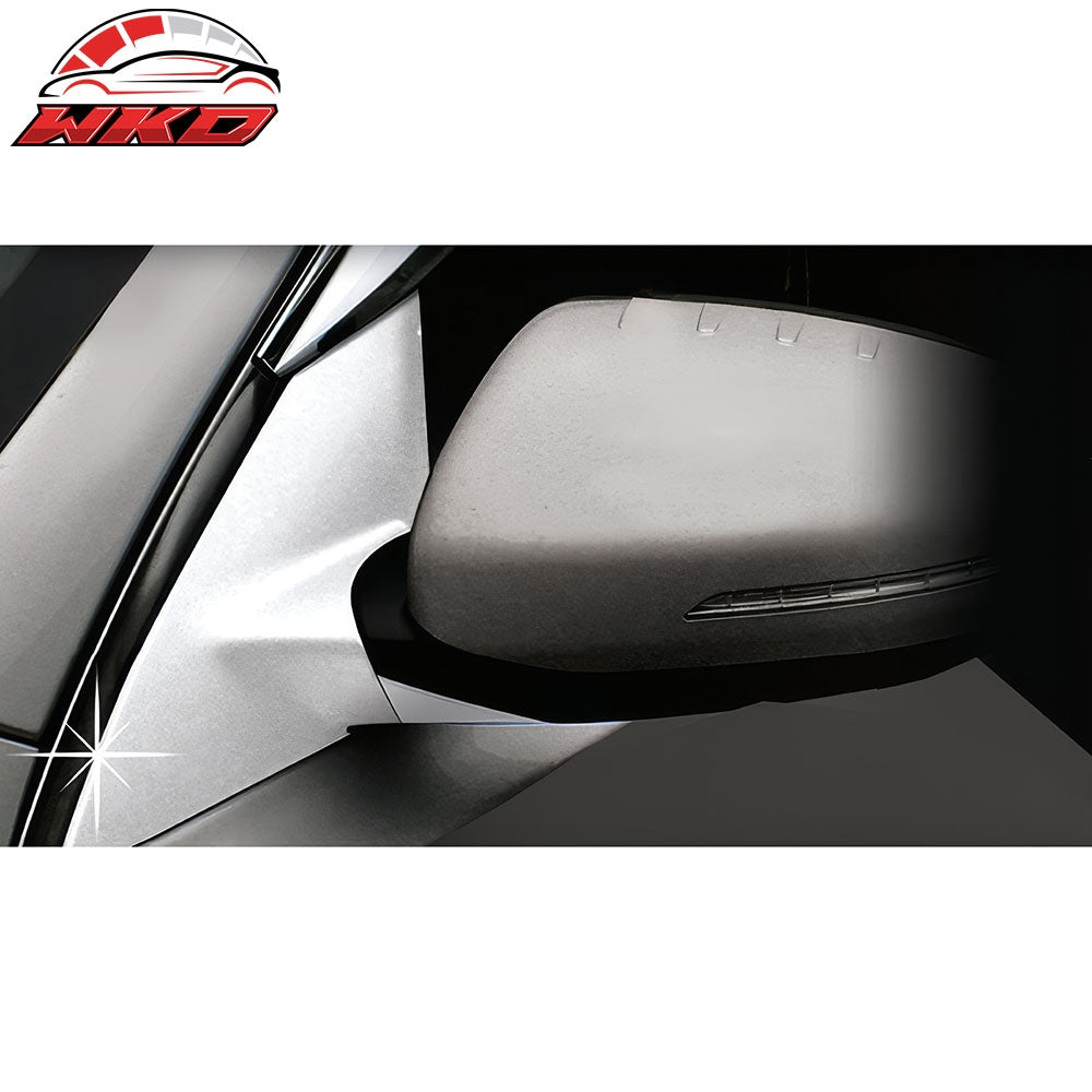Fits 11-15 Kia Optima Rear Side View Mirror Bracket Covers Overlay Chrome ABS