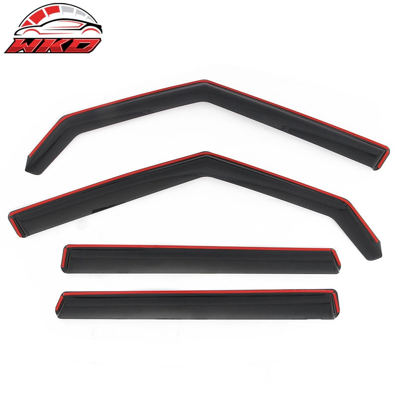 Fits 09-13 Kia Soul In-Channel Window Visors Vent Rain Sun Guards Deflectors