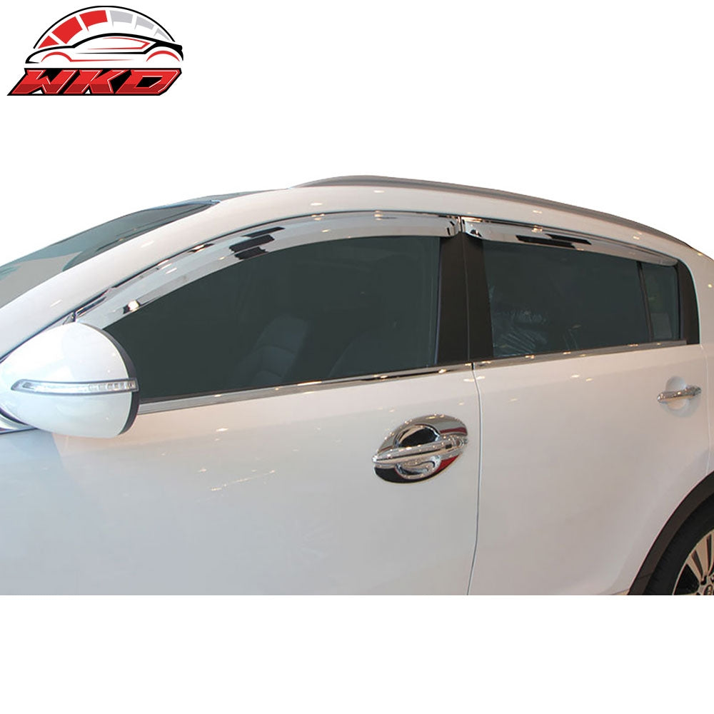 Wholesale 11-13 Kia Sportage 4PC Door Weatherstrip Window Molding Trim Sill Seal Belt