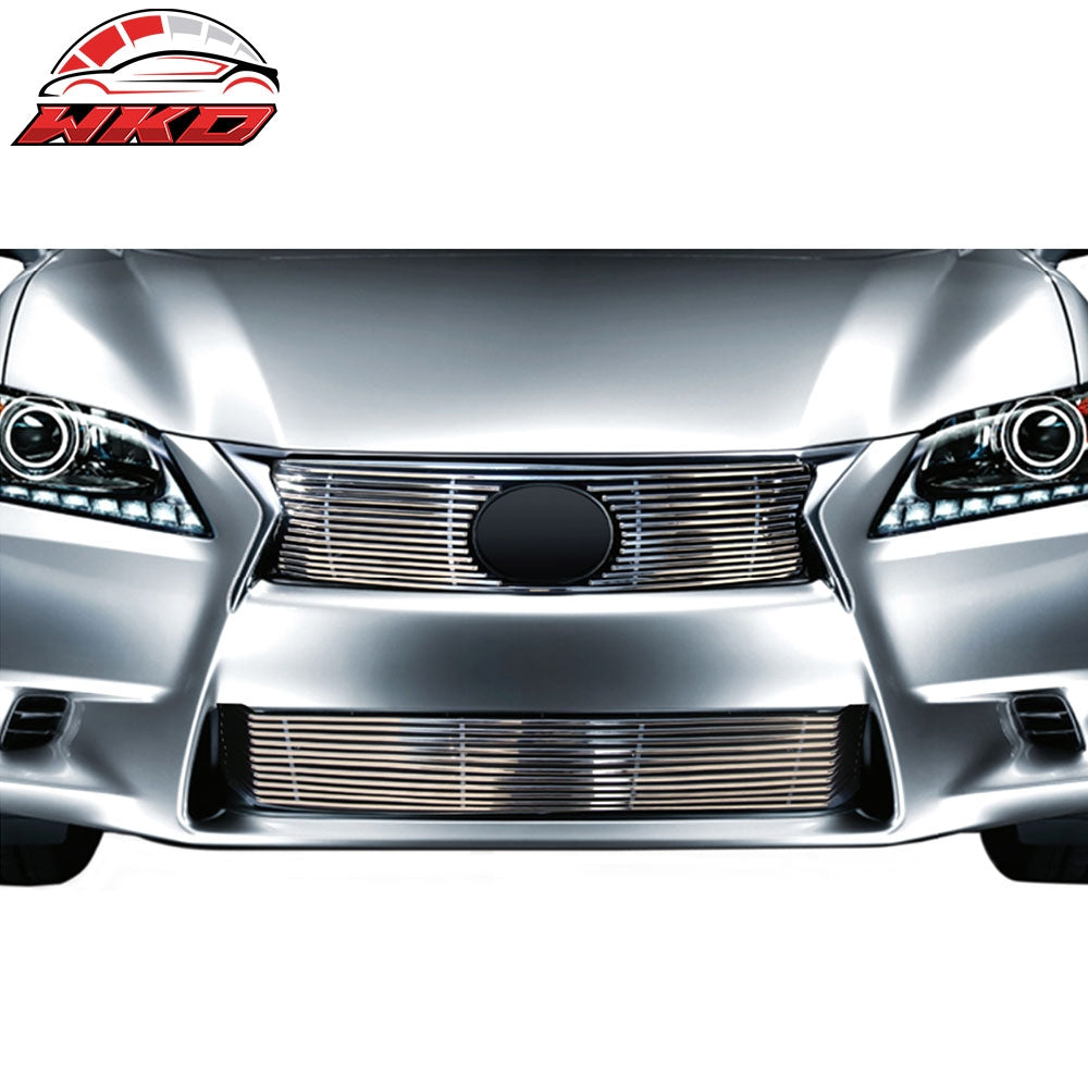 Fits 2013 Lexus GS350 Billet Style Chrome Front Insert Grille Stainless Steel