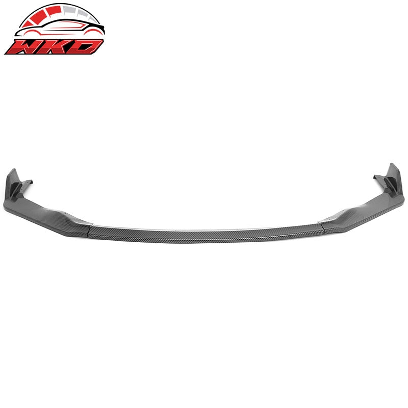 Fits 17-20 Lexus IS IKON Style PP Front Bumper Lip Carbon Fiber Print 3PCS Set