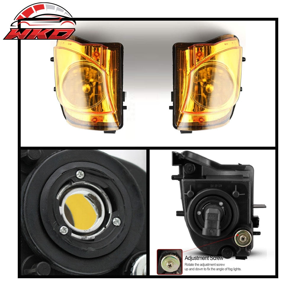 Fits 06-10 Lexus IS250 IS350 Sedan 4Dr 2PCS Front Fog Lights Amber/Yellow Lamp