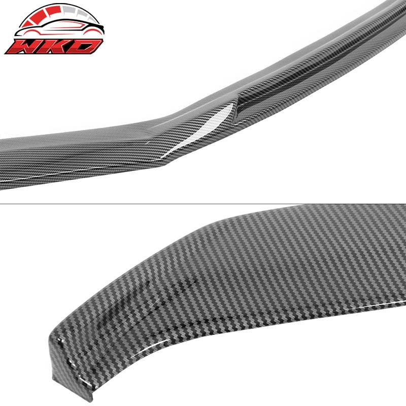 Fits 21-25 Lexus IS300 ABS IKON Front Bumper Lip Carbon Fiber Print Chin Spoiler