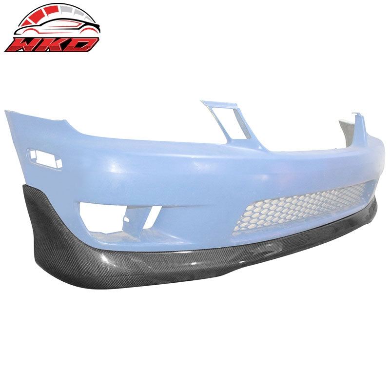 Fits 01-05 Lexus IS300 Sedan TRD Style Carbon Fiber CF Front Bumper Lip Spoiler