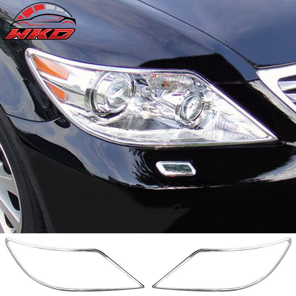 Wholesale 10-12 Lexus LS460 LS600h Chrome ABS Front Headlight Bezels Covers 2PCS Set - Wikond Auto