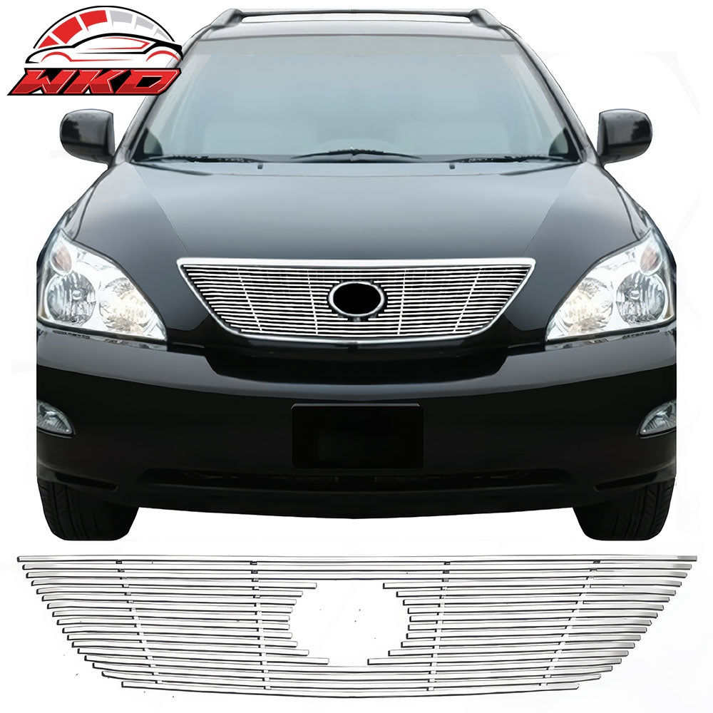 Fits 04-07 Lexus RX330 RX350 Billet Chrome Front Insert Grille Stainless Steel