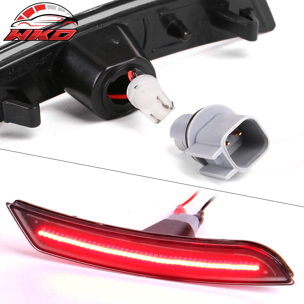 Fits 16-24 Chevy Camaro 15-19 Cadillac ATS Rear Side Corner Marker Light Red LED
