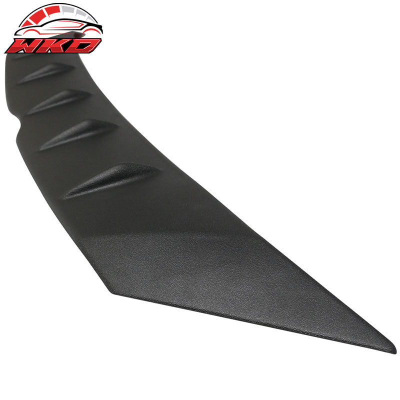 Fits 14-16 Mazda 3 Max FHS Style Matte Black Front Upper Grille Molding Trim ABS