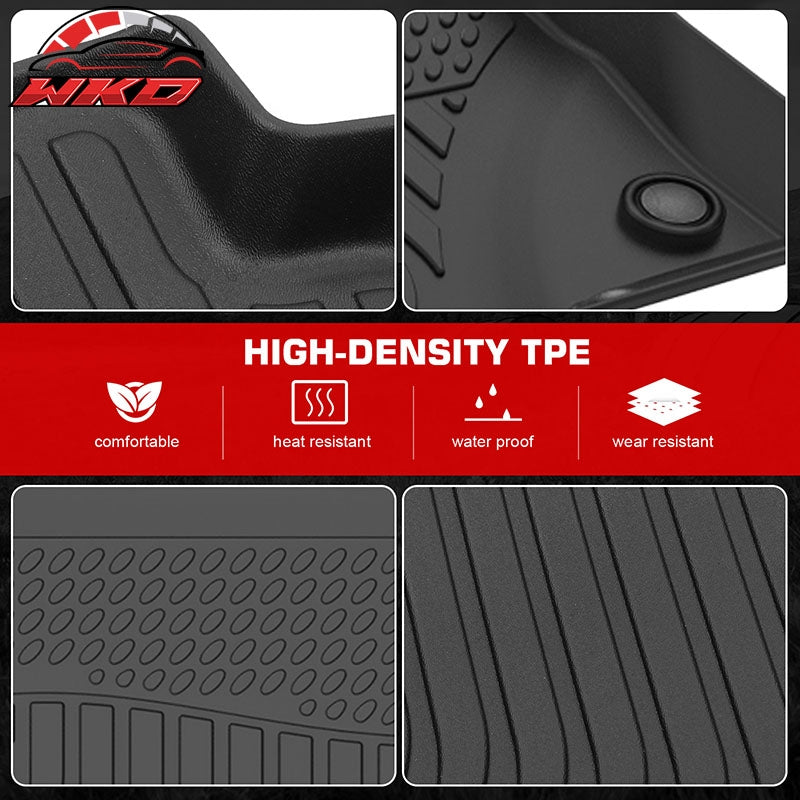 Fits 17-25 Mazda CX-5 3D Molded Floor Mats + Rear Trunk Mat + Backrest Cover TPE