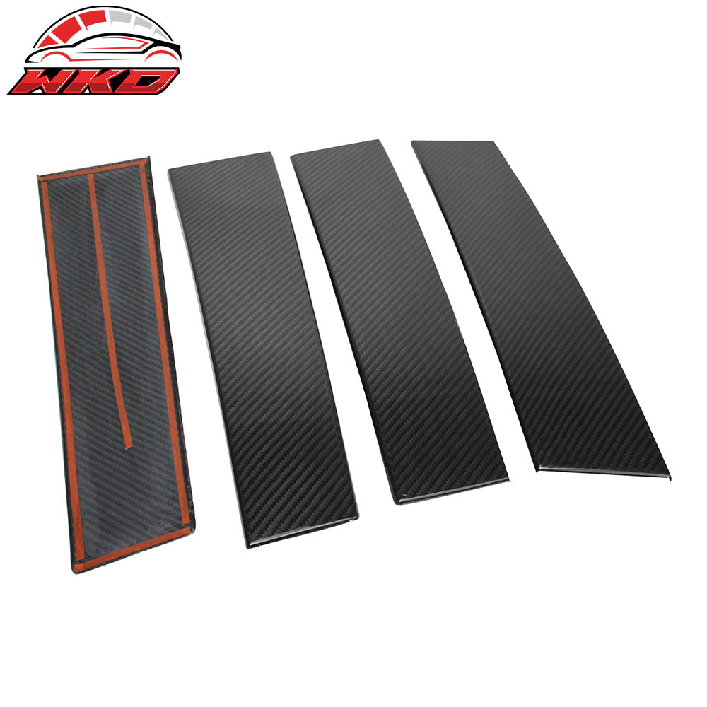 Fits 12-16 Mazda CX-5 Carbon Fiber CF Door Pillar Post Cover Window Trim 10PCS