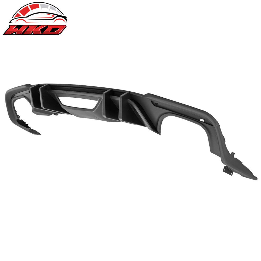 Fits 18-23 Ford Mustang S550 2-Door Competition Matte Black PP Rear Diffuser