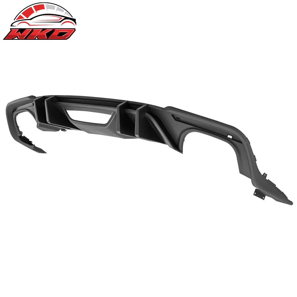 Fits 18-23 Ford Mustang S550 2-Door Competition Matte Black PP Rear Diffuser