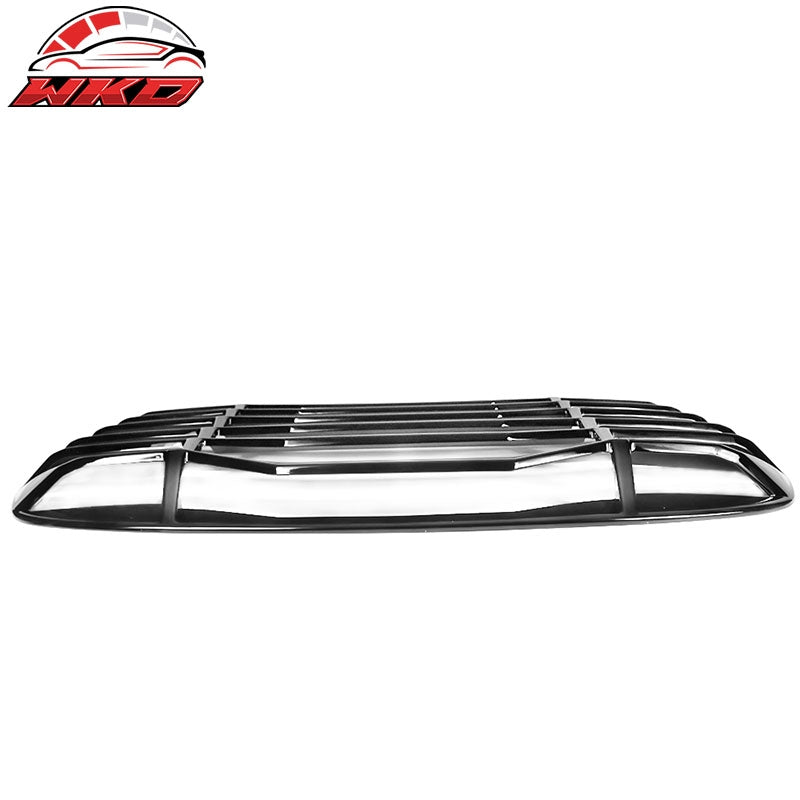 Fits 09-20 Nissan 370Z IKON Rear Window Louvers Cover Sun Shade - Gloss Black