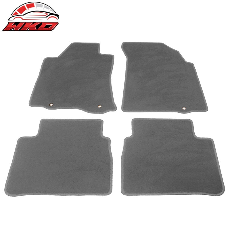 Fits 13-18 Nissan Altima Car Floor Mats Liner Front Rear Nylon Gray Carpets 4PCS