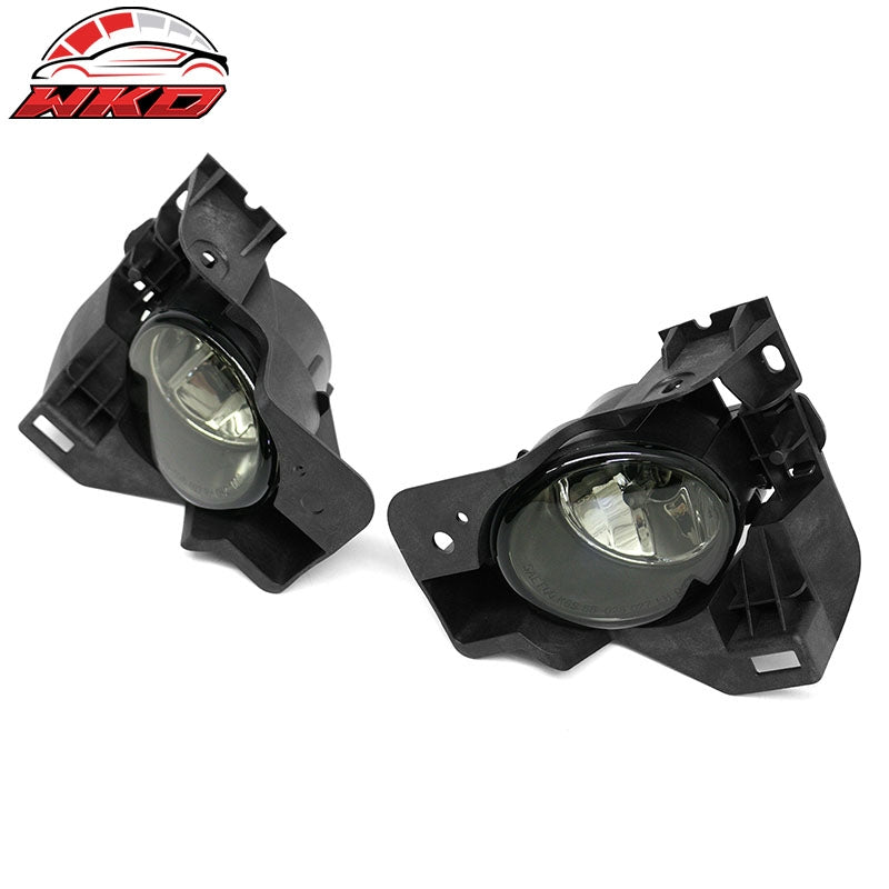 Fits 09-14 Nissan Maxima Front Bumper Fog Lights Smoke Lens Lamp Assembly 2PCS