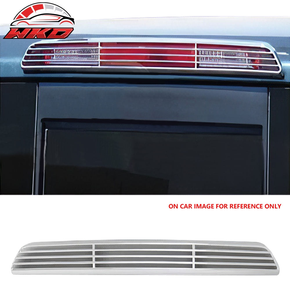 Fits 04-09 Nissan Titan Rear High 3rd Third Brake Lamp Light Cover Trim Chrome
