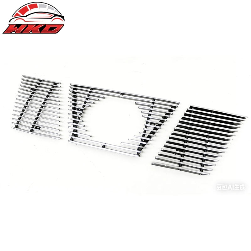 Fits 05-08 Nissan Xterra Chrome Horizontal Style Front Grille Stainless Steel