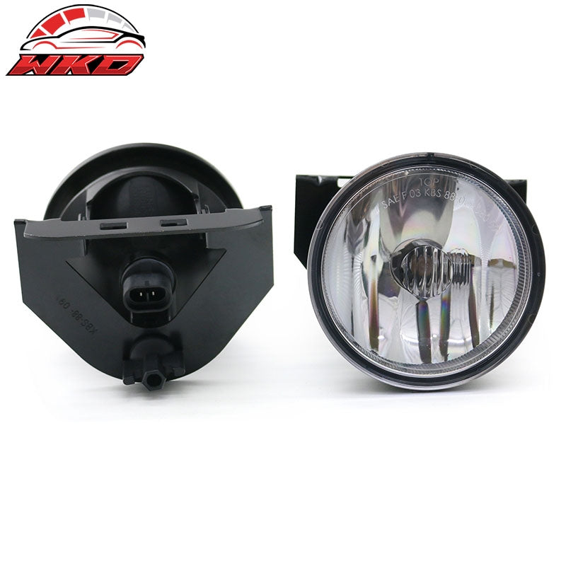 Fits 92-99 Pontiac Bonneville SE 2PCS Front Bumper Fog Lights Lamps W/Clear Lens