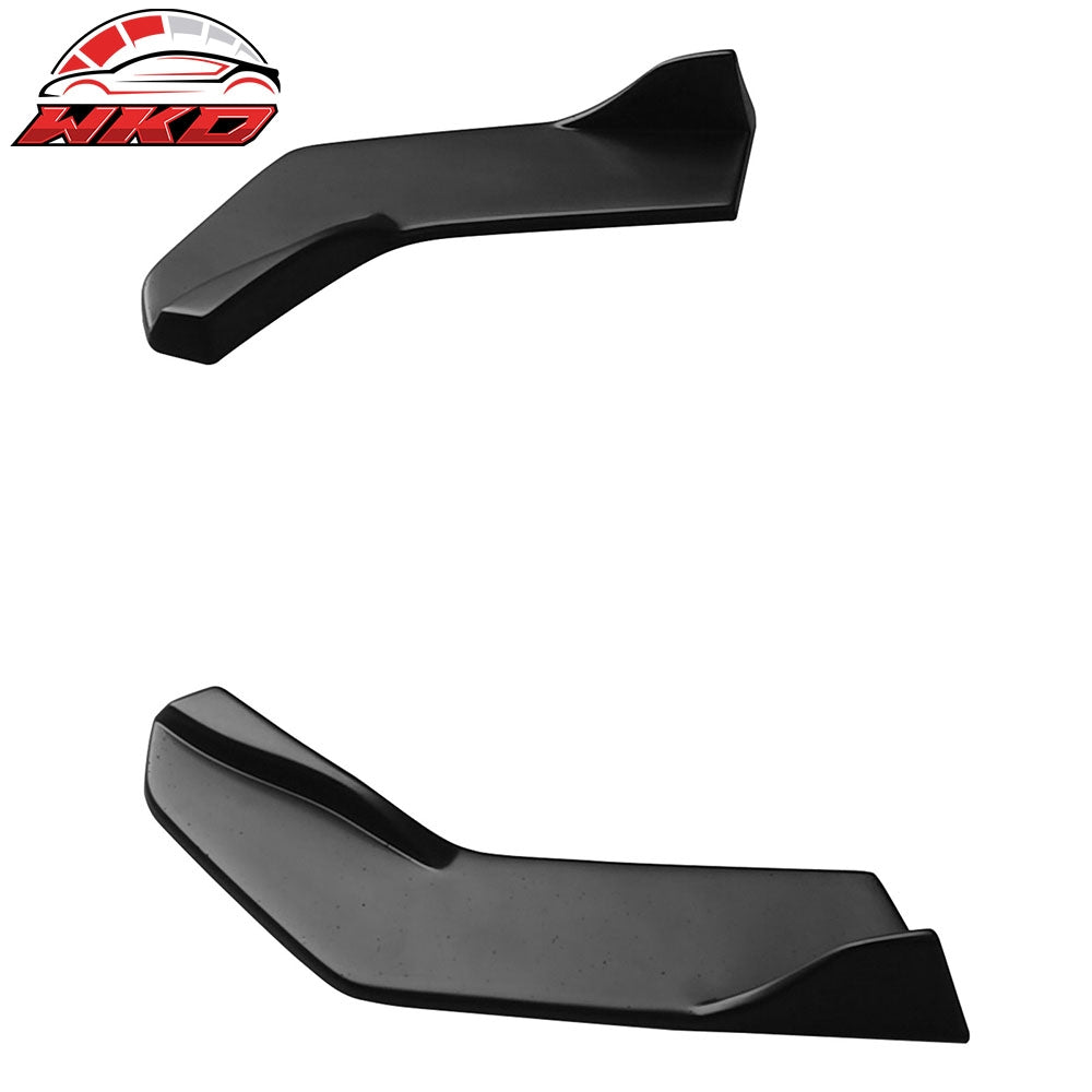 Fits 22-26 Toyota GR86/Subaru BRZ IKON Style Rear Bumper Aprons Matte Black ABS