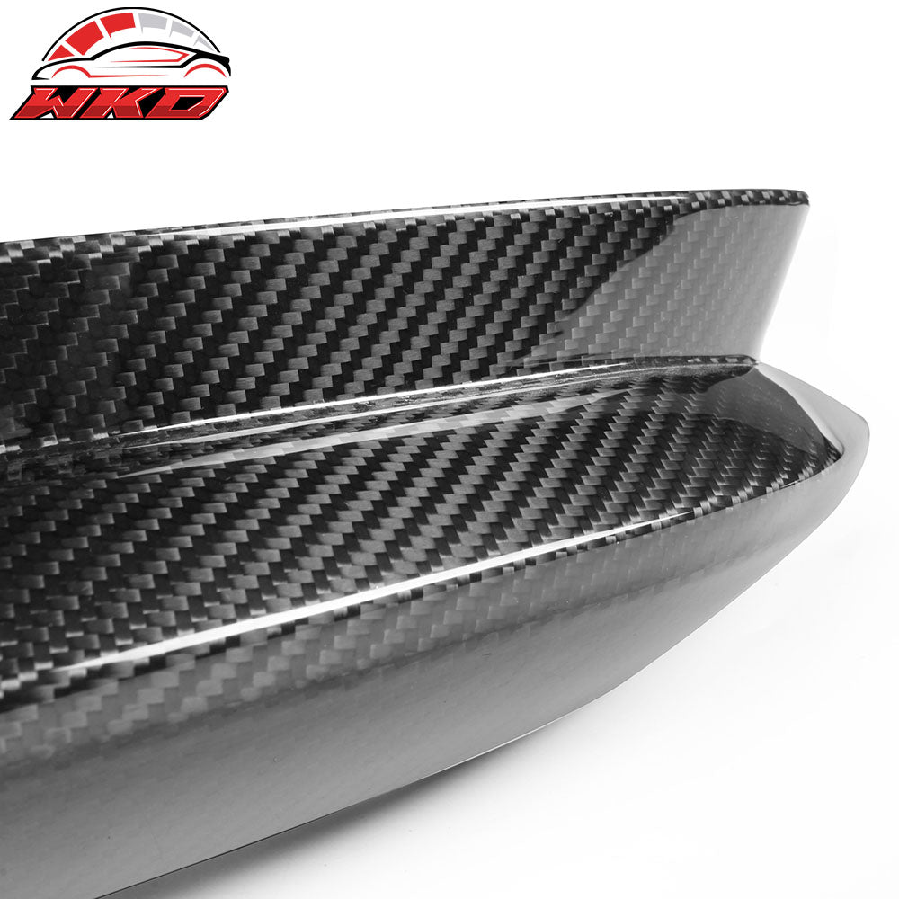 Dry Carbon Fiber Fits 21-25 BMW G80 M3 OE Style Rear Bumper Aprons Gloss Black
