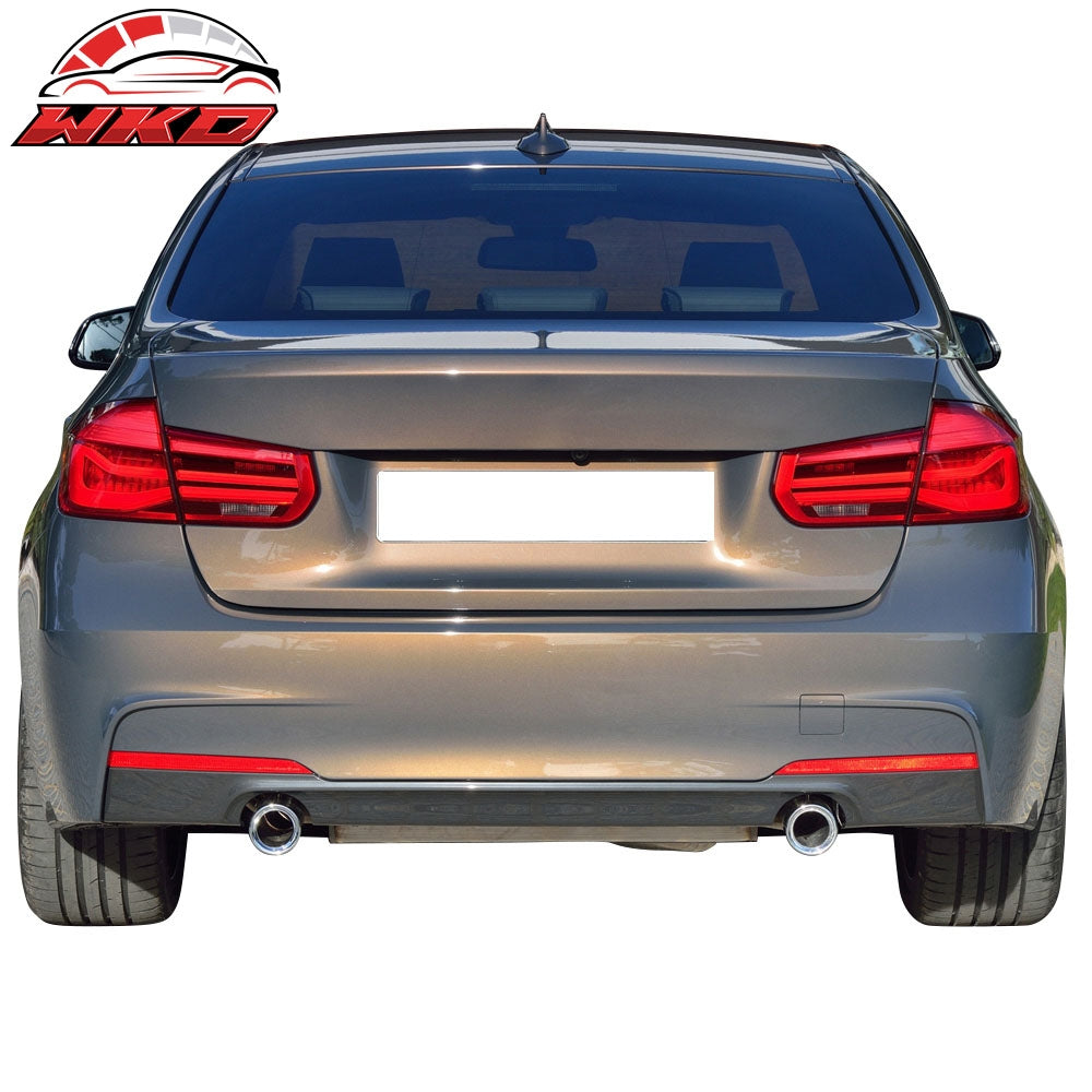 Fits 12-18 BMW F30 3-Series MT M Sport Sedan Rear Bumper Cover Lip Diffuser