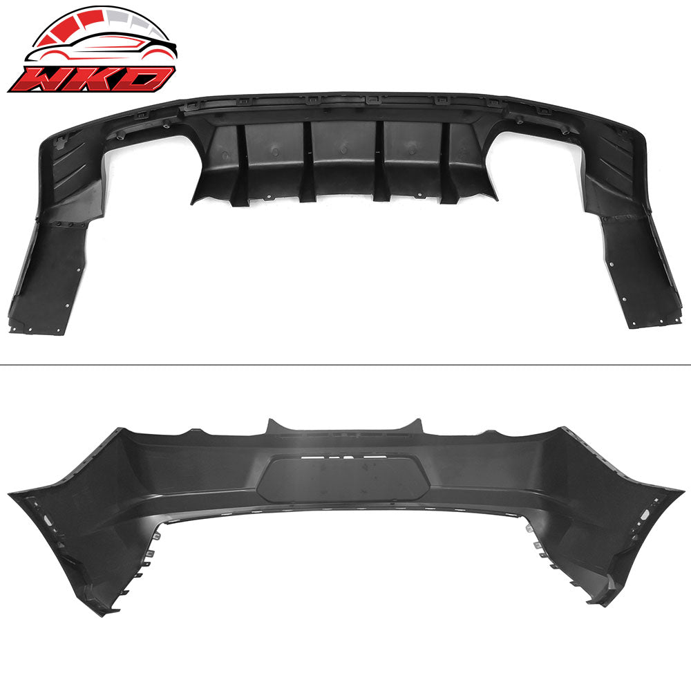Fits 19-24 Camaro OE Style Replacement Rear Bumper Cover w/ IKON Matte Diffuser