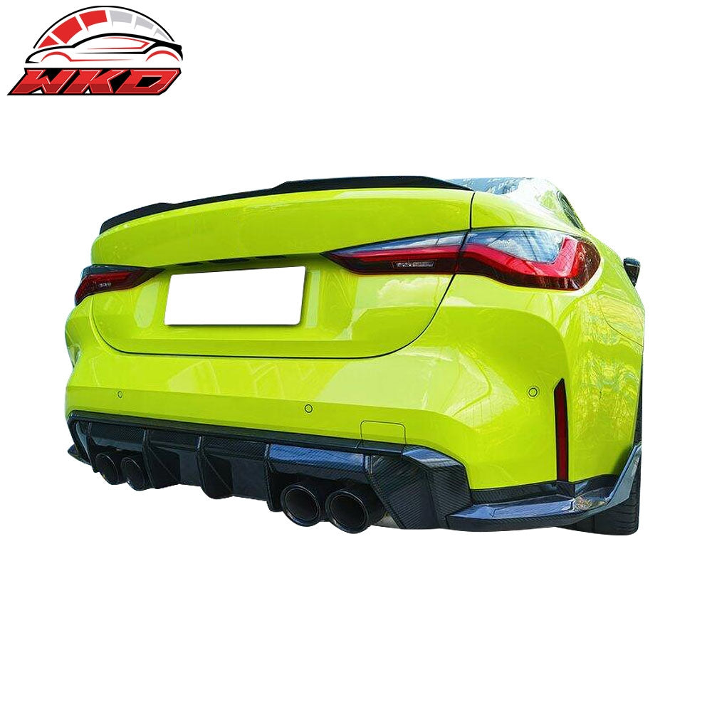 Dry Carbon Fiber Fits 21-25 G80 M3 G82 G83 M4 Competition Rear Bumper Diffuser