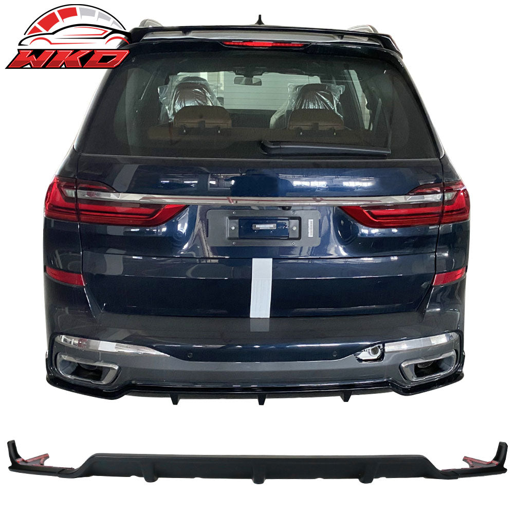 Fits 19-23 BMW G07 X7 M Sport 3PCS Rear Bumper Lip Diffuser ABS
