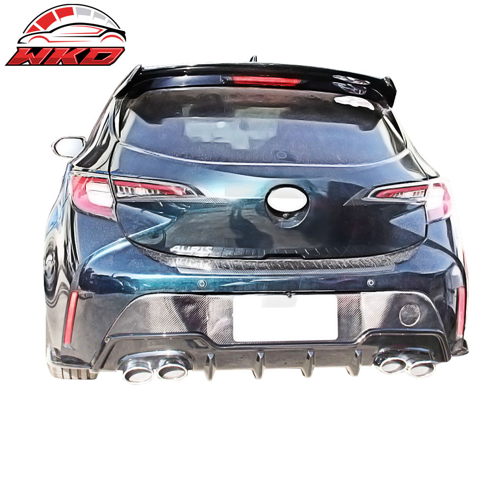 Fits 19-22 Toyota Corolla E210 Hatchback 5Dr T Style Rear Bumper Lip Aprons 2PCS