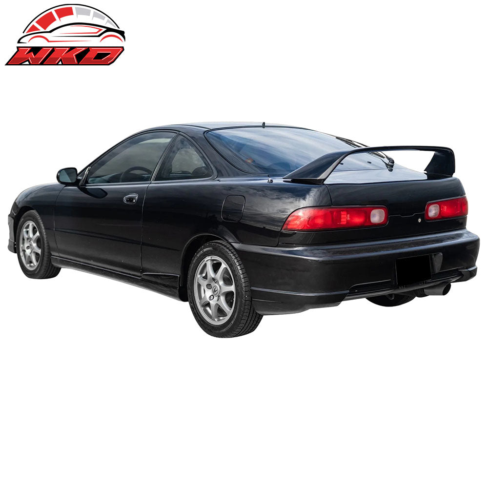 Fits 98-01 Acura Integra Hatchback 2PCS Rear Bumper Lip Apron Splitter Canard PU
