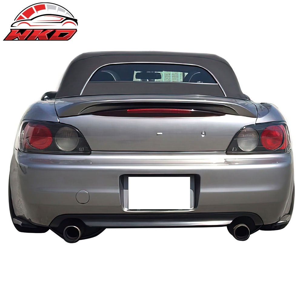 Fits 04-09 Honda S2000 AP2 CS Style Rear Bumper Lip Corner Apron Black PU - 2PCS