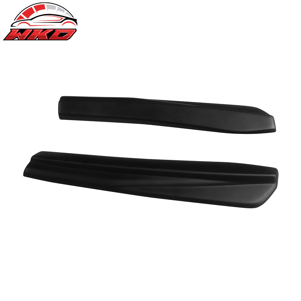 Fits 24-26 Ford Mustang 7th Dark Horse IKON Style Matte Black Rear Bumper Aprons