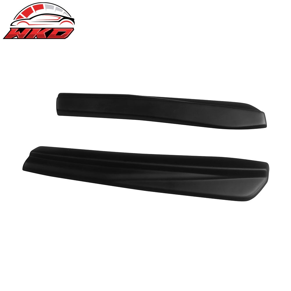 Fits 24-26 Ford Mustang 7th Dark Horse IKON Style Matte Black Rear Bumper Aprons