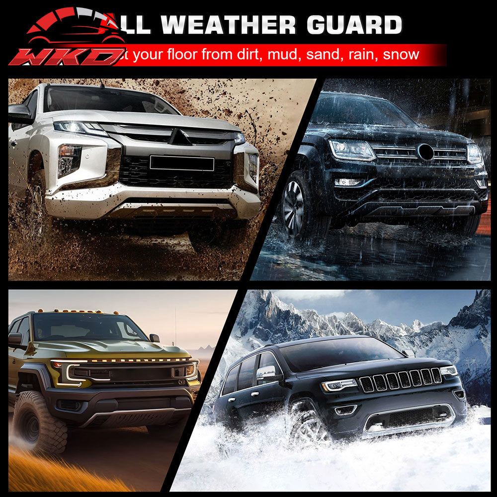 Fits 19-24 Kia Forte TPE All Weather Rear Cargo Area Floor Liner Trunk Tray Mats