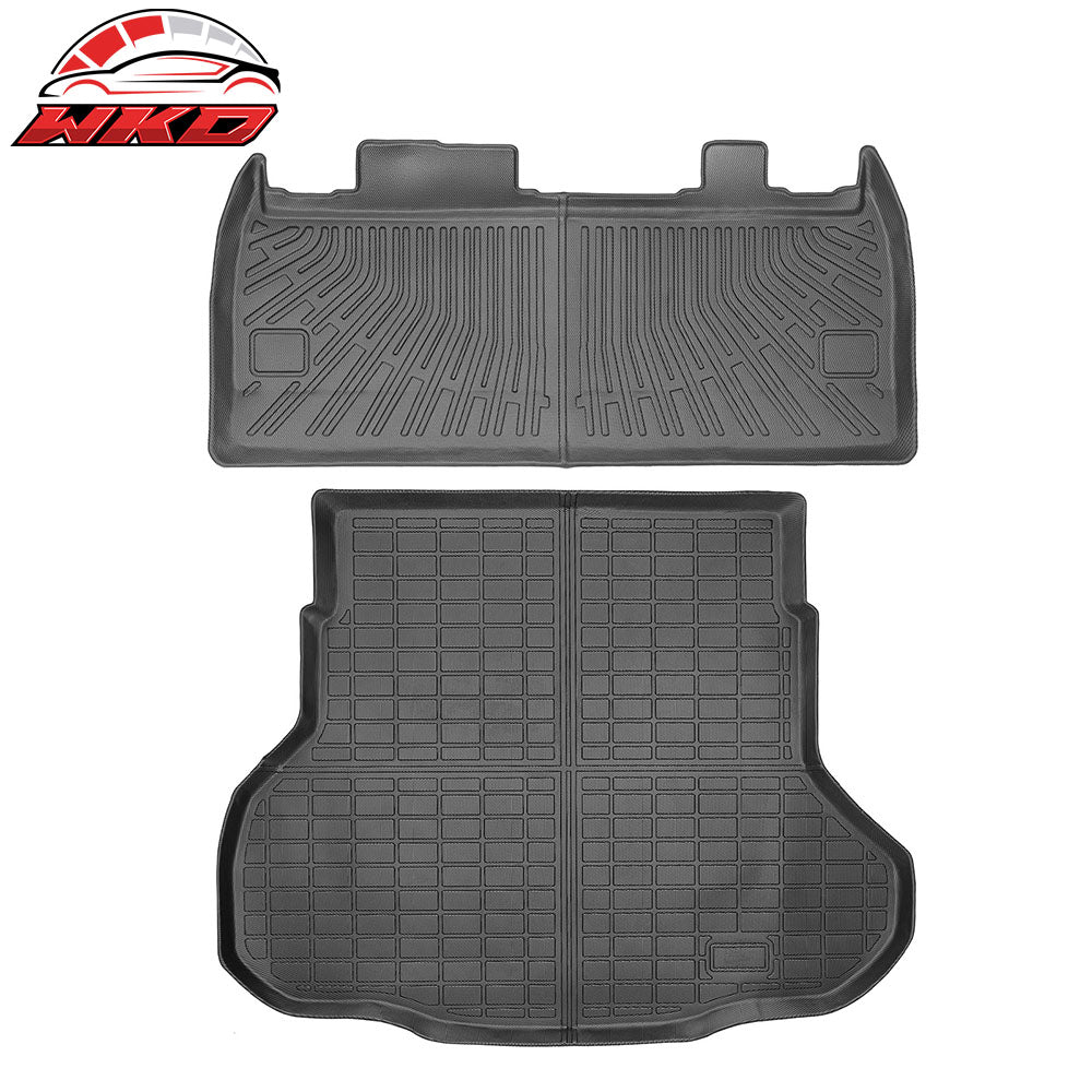 25-26 Kia K4 TPE All Weather Waterproof Rear Cargo Trunk & Backrest Mats | Wholesale