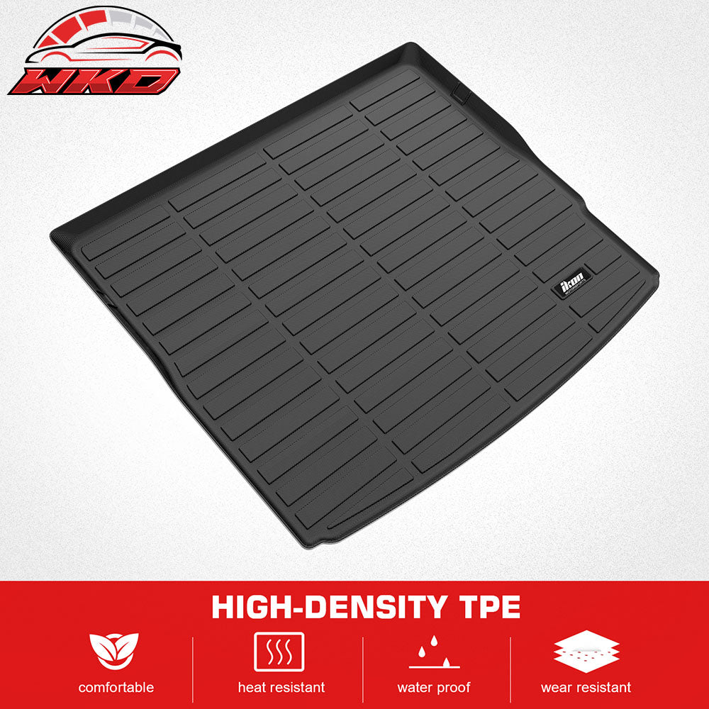 Fits 23-25 Nissan ARIYA 3D TPE All Weather Anti-Slip Rear Cargo Trunk Tray Mats