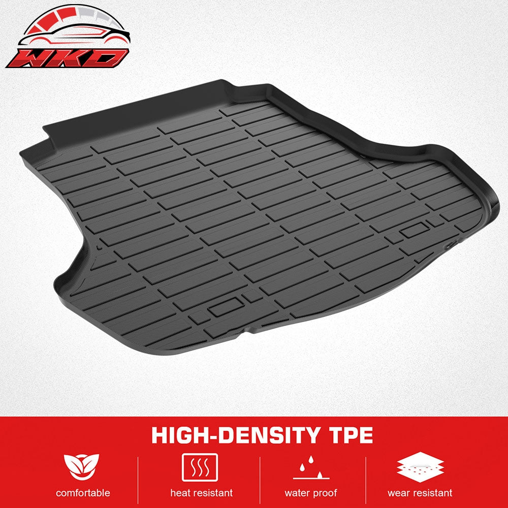 Fits 18-26 Toyota Camry & Hybrid 3D TPE All Weather Rear Cargo Trunk Tray Mats