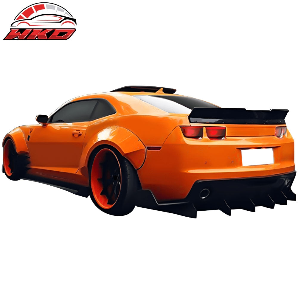Fits 10-15 Chevrolet Camaro ZL1 MB Style Rear Diffuser Bumper Cover Fin PP