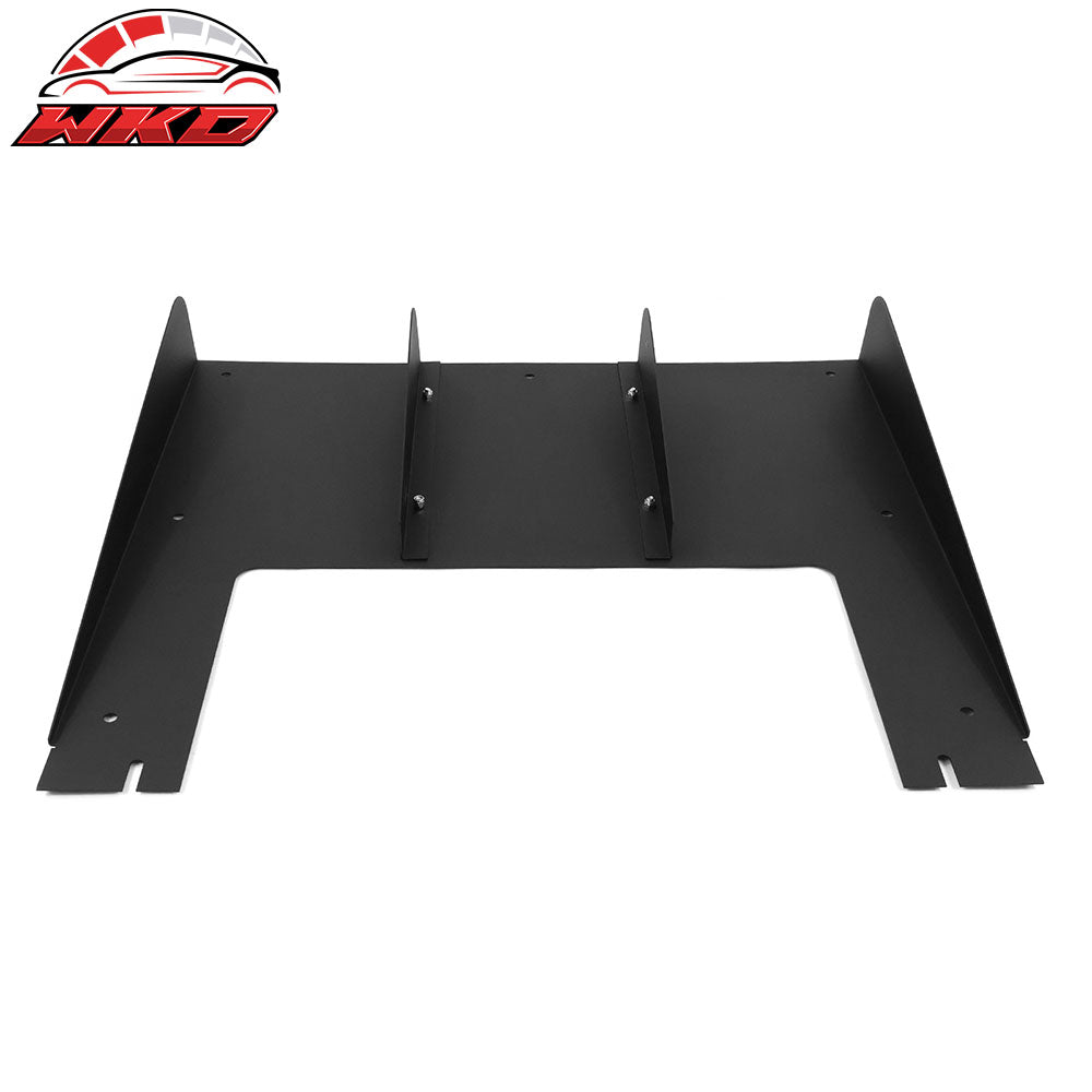 Universal Rear Bumper Diffuser Lip Splitter Shark Fins Aluminium
