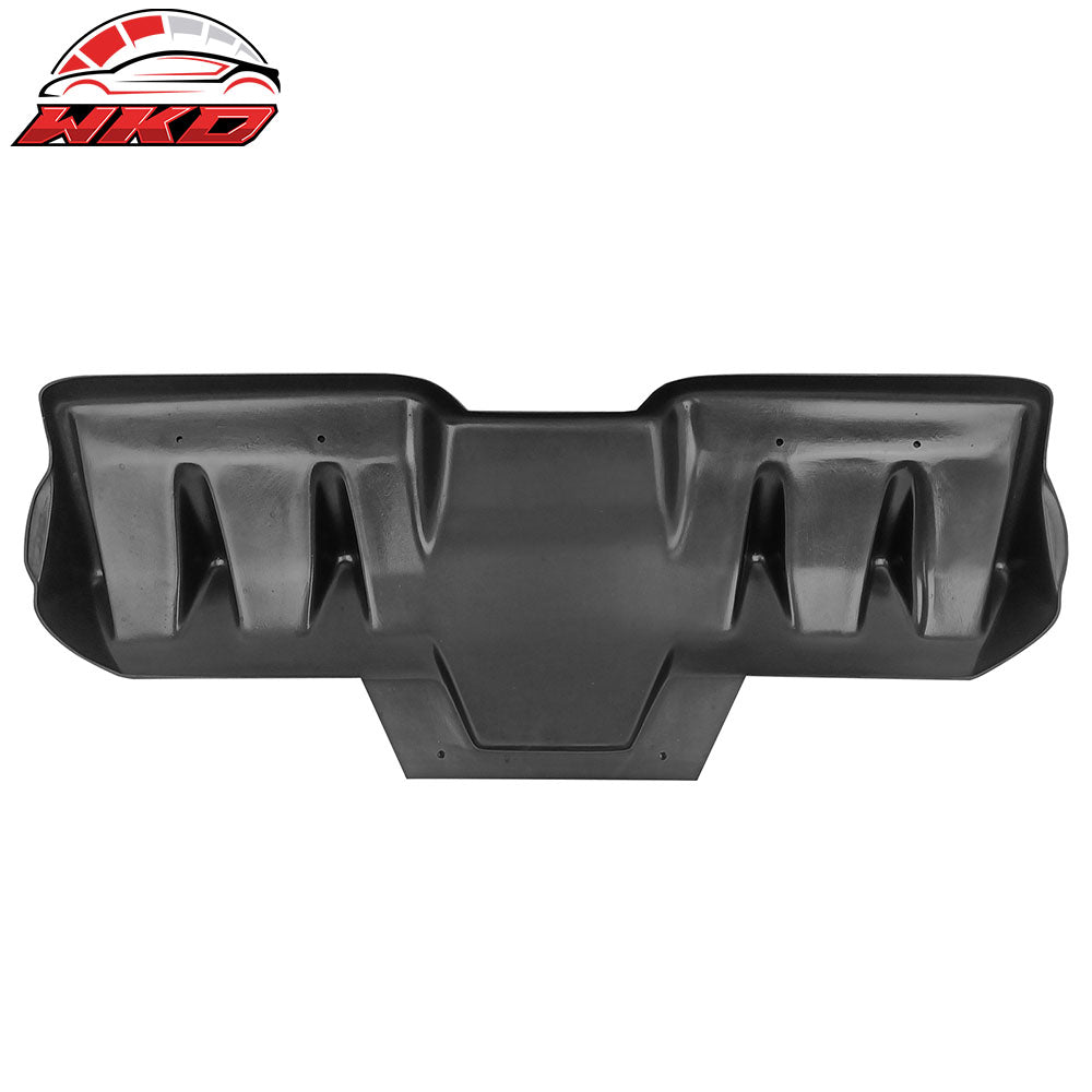 Fits 15-21 Subaru WRX STI H Style Matte Black Rear Bumper Lip Diffuser Fin PP