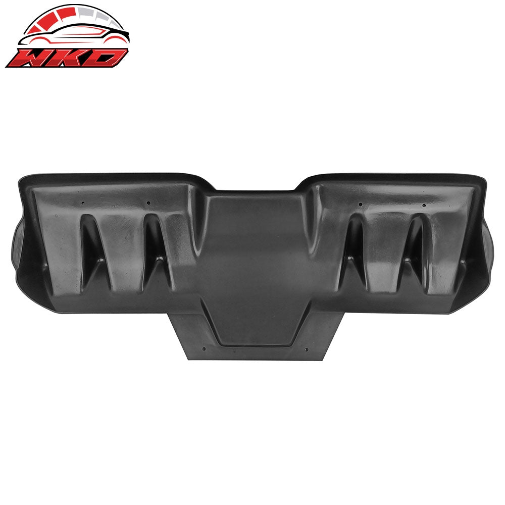 Fits 15-21 Subaru WRX STI H Style Matte Black Rear Bumper Lip Diffuser Fin PP