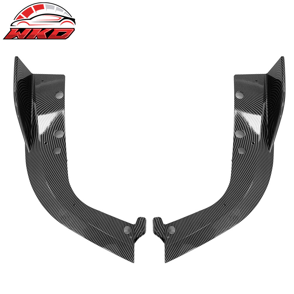 Fits 19-25 BMW G05 X5 M Sport Rear Bumper Lip Diffuser Carbon Fiber Print 3PC