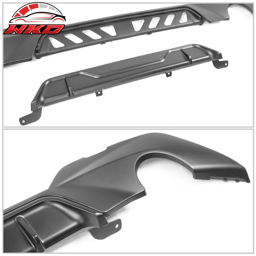 Fits 19-22 BMW G20 330i M Sport Rear Bumper Lip Diffuser Splitter PP Matte Black