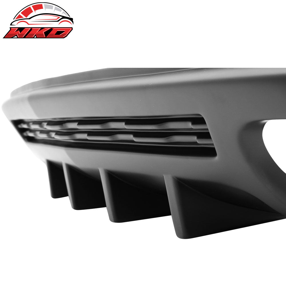 Fit 10-13 Camaro ZL1 Only Rear Bumper Lip Diffuser Ikon Style Shark Fins PP